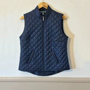 Karen Scott Sport Navy Blue Zippered Vest Size MEDIUM in Excellent Condition
